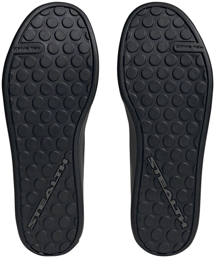 Five Ten Freerider Pro Mid VCS Flat Shoes - Men's, Core Black/Solar Red/Gray Three, 9 - Flat Shoe - Freerider Pro Mid VCS Flat Shoes - Men's, Core Black/Solar Red/Gray Three