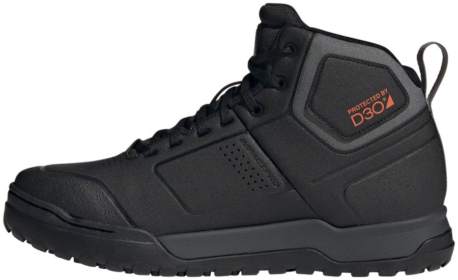 Five Ten Impact Pro Mid Flat Shoes - Men's, Core Black/Gray Three/Gray Six, 12 - Flat Shoe - Impact Pro Mid Shoes - Men's, Core Black/Gray Three/Gray Six