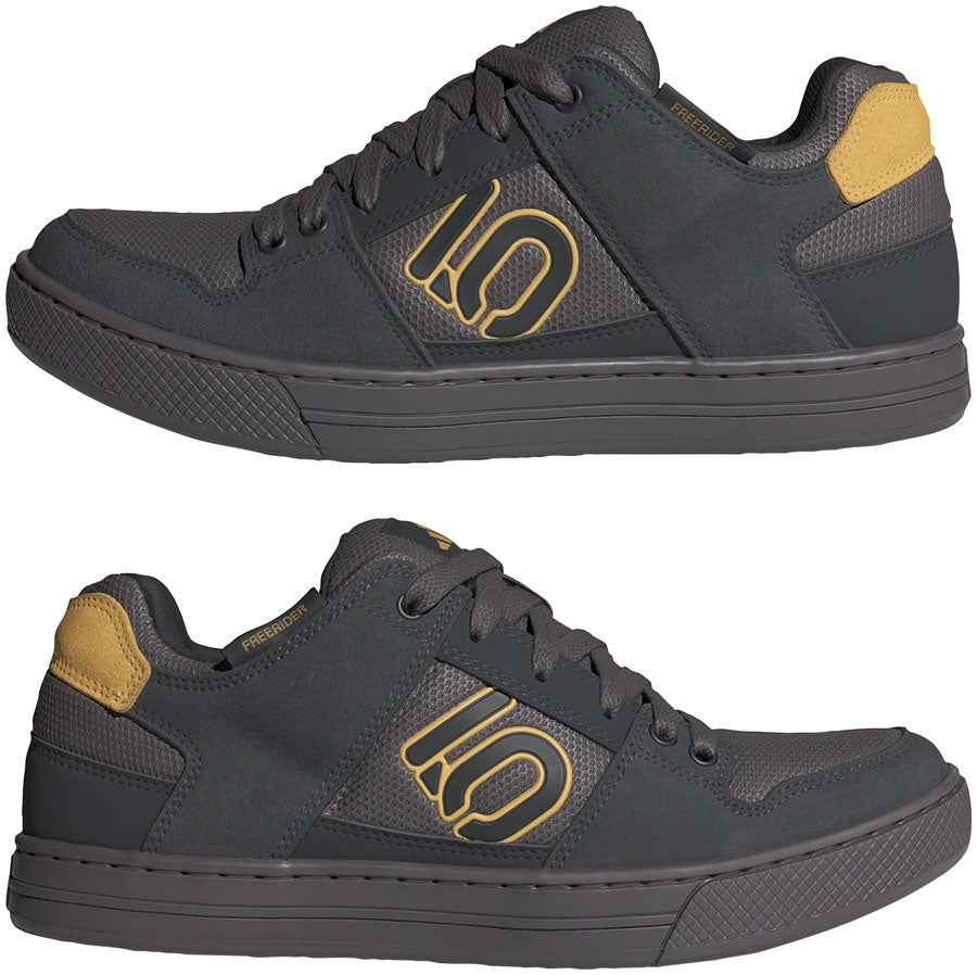 Five Ten Freerider Flat Shoes - Men's, Charcoal/Oat/Carbon, 10.5 - Flat Shoe - Freerider Flat Shoes - Men's, Charcoal/Oat/Carbon
