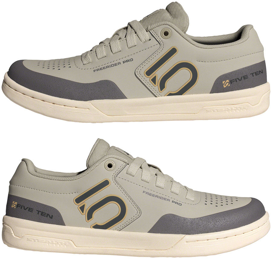 Five Ten Men s Freerider Pro Flat Shoes Putty Gray Carbon Charcoal