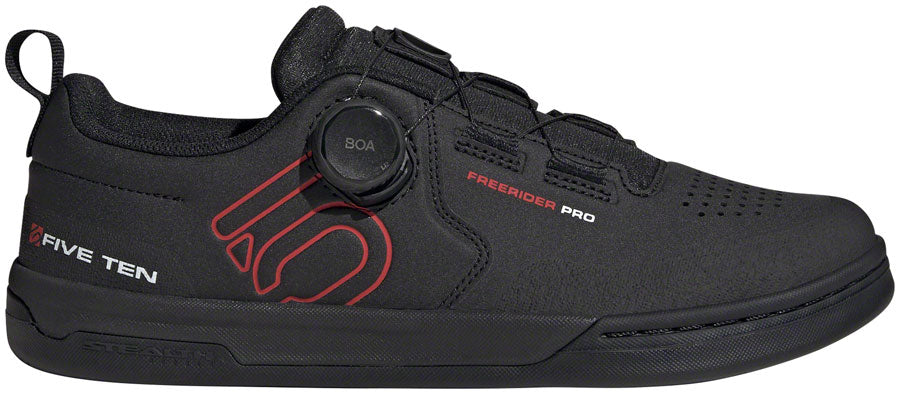 Five Ten Freerider Pro BOA Flat Shoes Men's, Core Black/Red/FTWR
