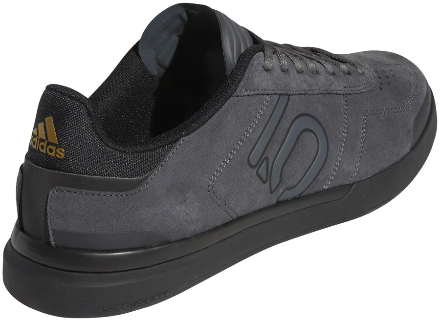 Five Ten Sleuth DLX Flat Shoes - Men's, Gray Six / Core Black / Matte Gold, 11 MPN: BC0659-11 UPC: 191529077007 Flat Shoe Sleuth DLX Flat Shoe - Men's, Grey Six / Core Black / Matte Gold