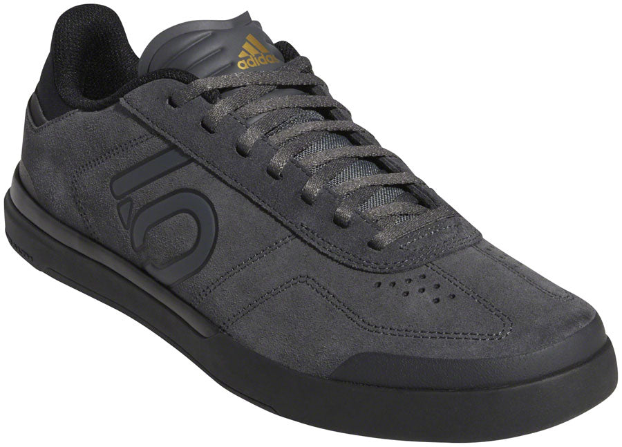 Five Ten Sleuth DLX Flat Shoes - Men's, Gray Six / Core Black / Matte Gold, 9.5 MPN: BC0659-9- UPC: 191529076932 Flat Shoe Sleuth DLX Flat Shoe - Men's, Grey Six / Core Black / Matte Gold