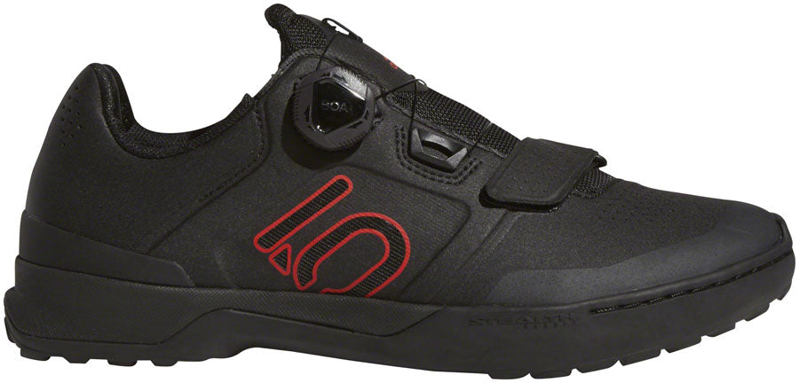 Five Ten Kestrel Pro BOA Mountain Clipless Mountain Clipless Shoes - Men's, Core Black / Red / Gray Six 13 - Mountain Shoes - Kestrel Pro BOA Clipless Shoes