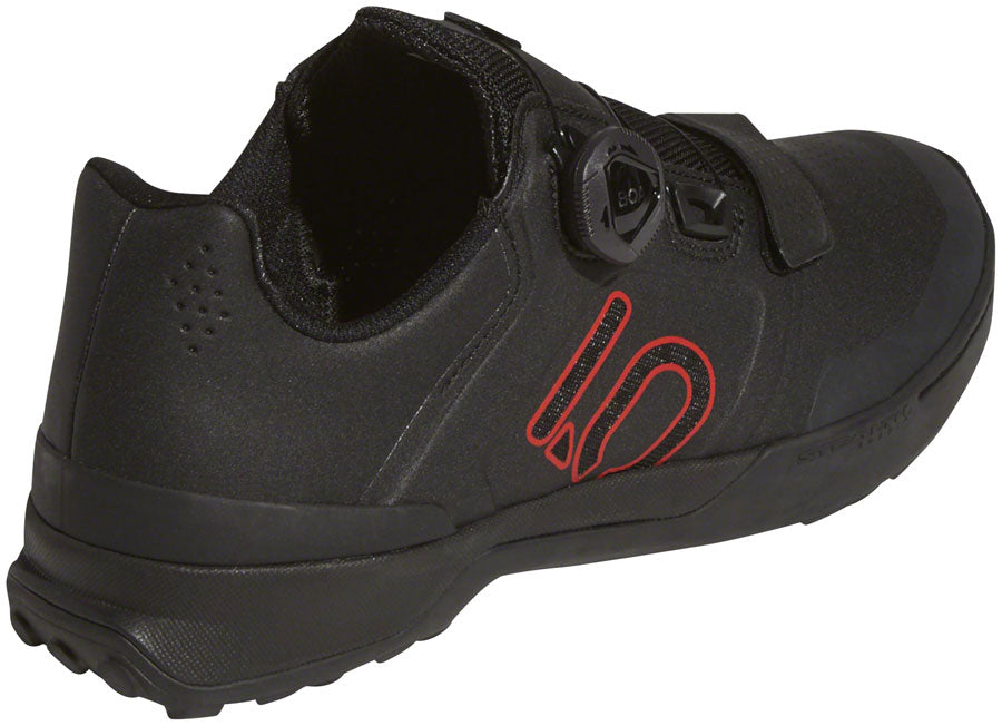 Five Ten Kestrel Pro BOA Mountain Clipless Mountain Clipless Shoes - Men's, Core Black / Red / Gray Six 12 - Mountain Shoes - Kestrel Pro BOA Clipless Shoes