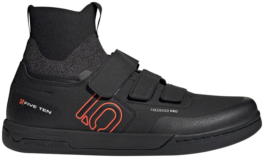 Five Ten Freerider Pro Mid VCS Flat Shoes - Men's, Black, 8.5 - Flat Shoe - Freerider Pro Mid VCS Flat Shoe - Men's, Black