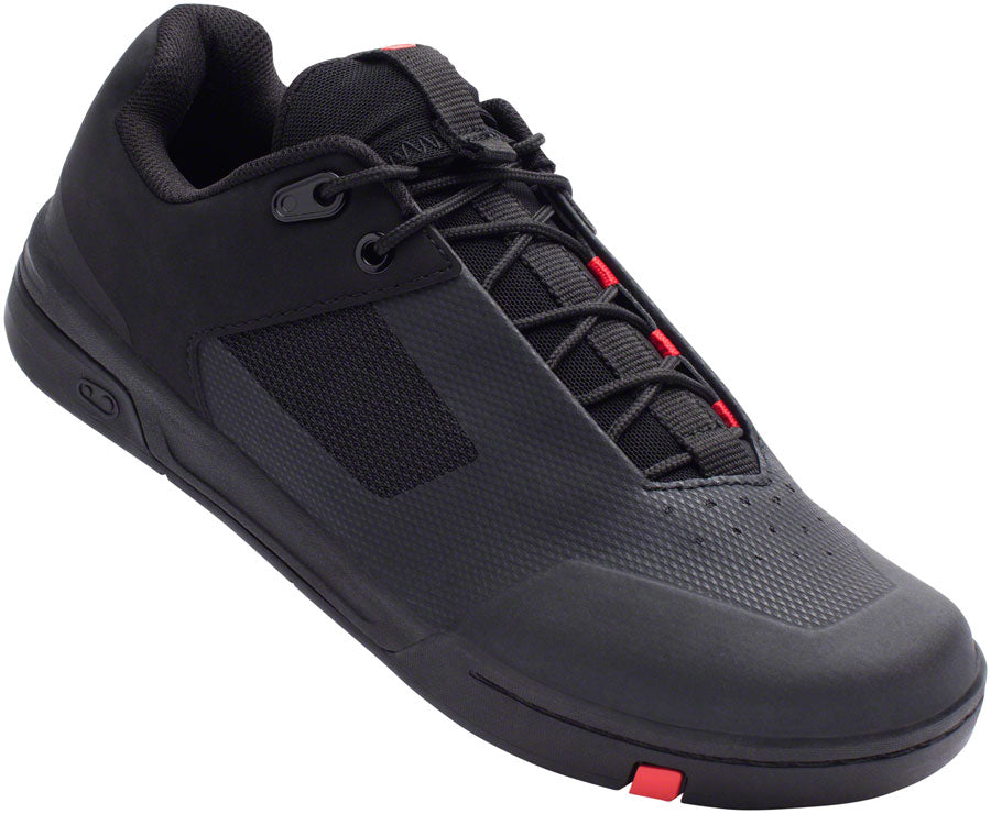 Crank Brothers Stamp Lace Men's Flat Shoe - Black/Red/Black, Size 10 MPN: STL01030A100 UPC: 641300300607 Flat Shoe Stamp Lace Shoe