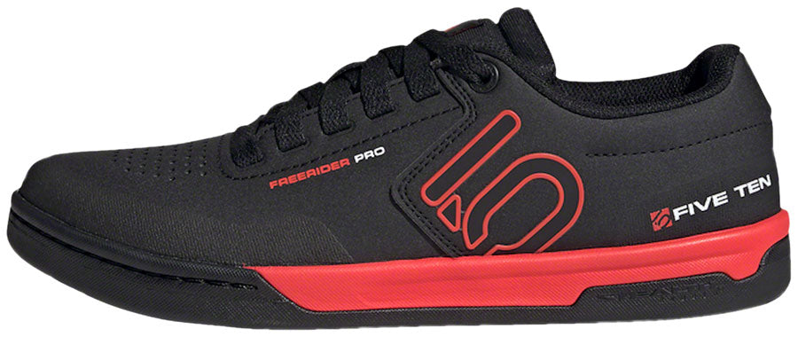 Five Ten Freerider Pro Flat Shoes - Men's, Core Black / Core Black / Cloud White, 11 - Flat Shoe - Freerider Pro Flat Shoe  -  Men's, Core Black / Core Black / Cloud White