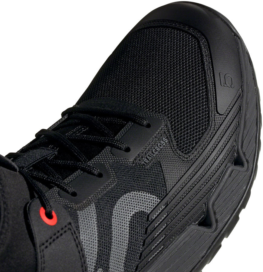 Five Ten Trailcross XT Flat Shoes - Men's, Core Black / Gray Four / Solar Red, 12 - Flat Shoe - Trailcross XT Flat Shoe - Men's, Core Black / Grey Four / Solar Red