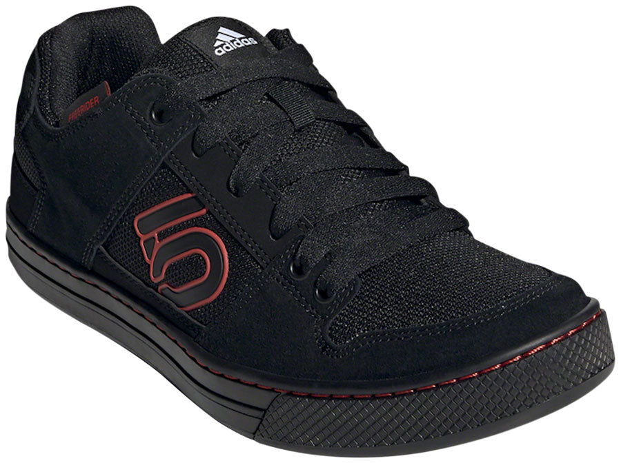 Five Ten Freerider Flat Shoes - Men's, Core Black / Core Black  / Red, 12.5