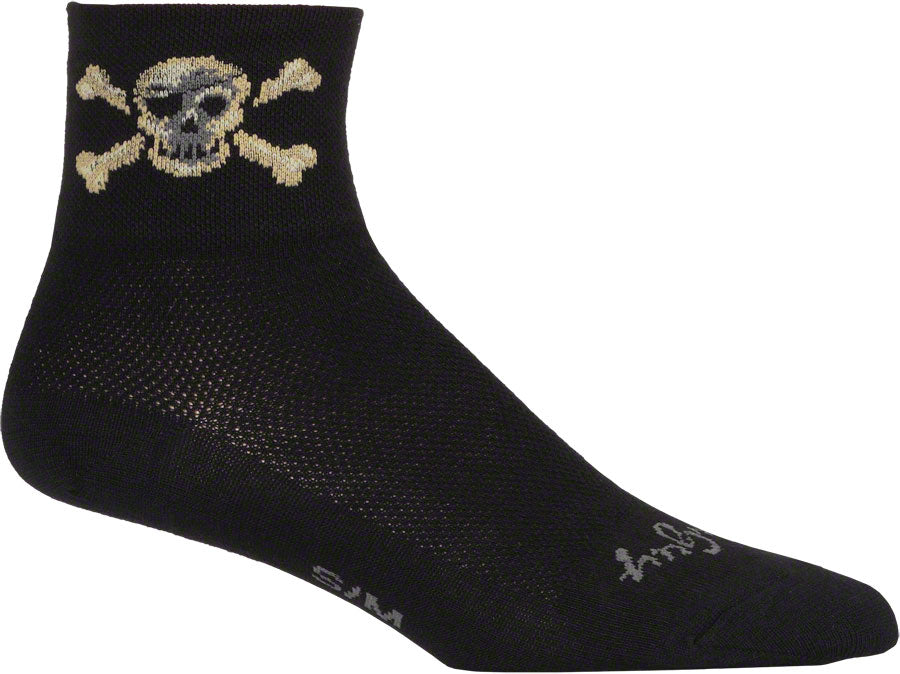 SockGuy Pirate Sock: Black LG/XL