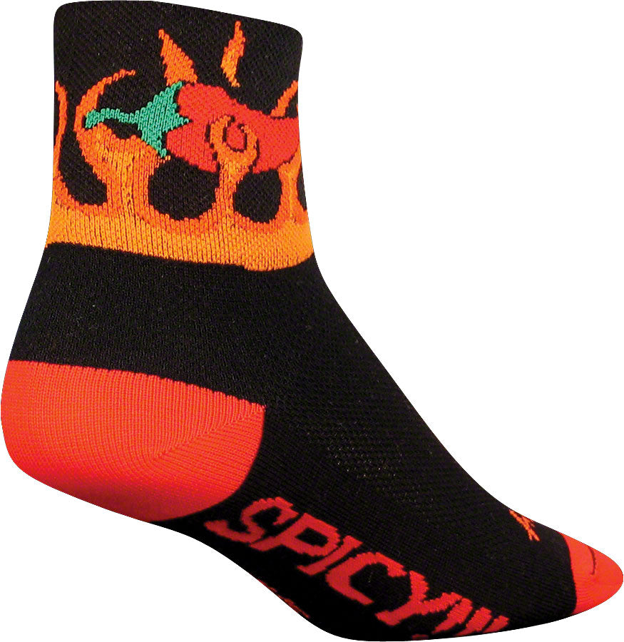 SockGuy Classic Spicy Socks - 3 inch, Black, Large/X-Large MPN: SPICY L UPC: 875621009875 Sock Classic Socks
