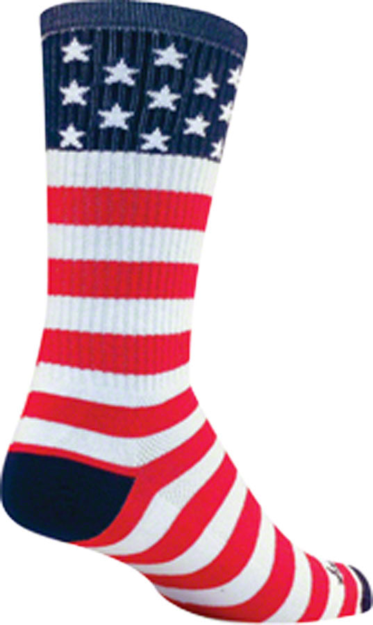 SockGuy USA Flag Sock: Red/White/Blue LG/XL