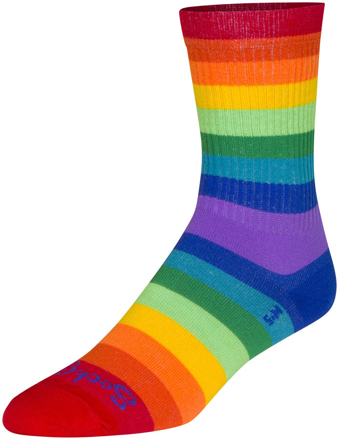 SockGuy Crew Fabulous Socks - 6", Rainbow, Small/Medium MPN: CRFABULOUS UPC: 602573792254 Sock Crew Socks