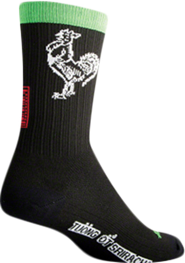 SockGuy SGX Sriracha Sock: Black LG/XL