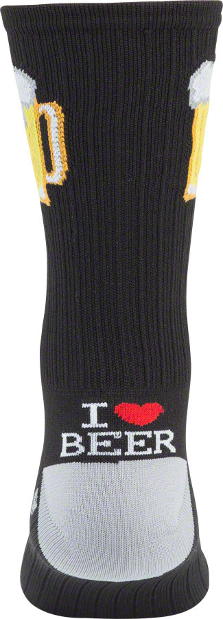 SockGuy SGX Tallboy Socks - 6", Black, Large/X-Large - Sock - SGX Socks