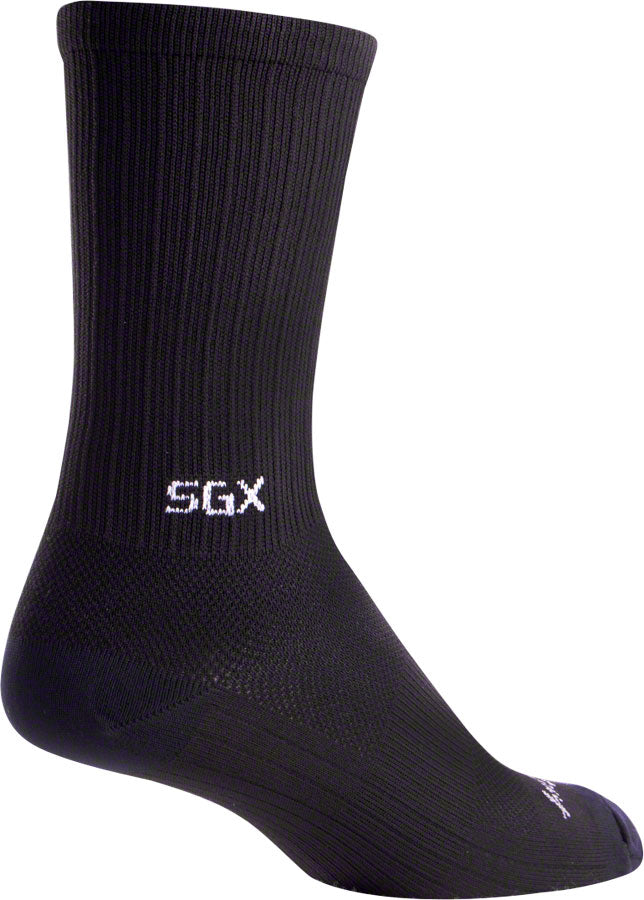 SockGuy SGX Black Socks - 6", Black, Large/X-Large MPN: X6BLK L UPC: 091037529503 Sock SGX Socks