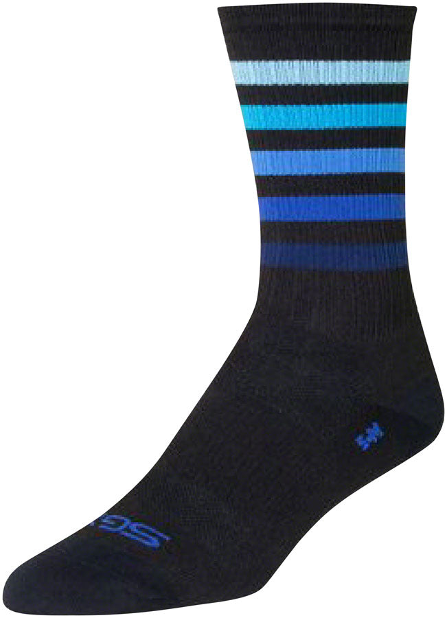 SockGuy SGX Deep Socks - 6", Black/Blue, Large/X-Large MPN: X6DEEP L UPC: 602573089484 Sock SGX Socks