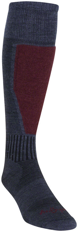 SockGuy Mountain Flyweight Wool Socks - 12", Denim, Small/Medium - Sock - Wool Socks