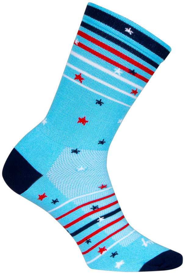 SockGuy Sparkler Crew Socks - 6", Red/White/Blue, Small/Medium MPN: CRSPARKLER UPC: 602573793947 Sock Crew Socks