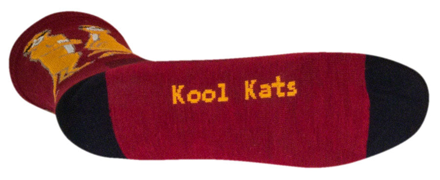 SockGuy Crew Kool Kats Socks - 6", Burgundy, Small/Medium MPN: CRKOOLKATS UPC: 602573795538 Sock Crew Socks