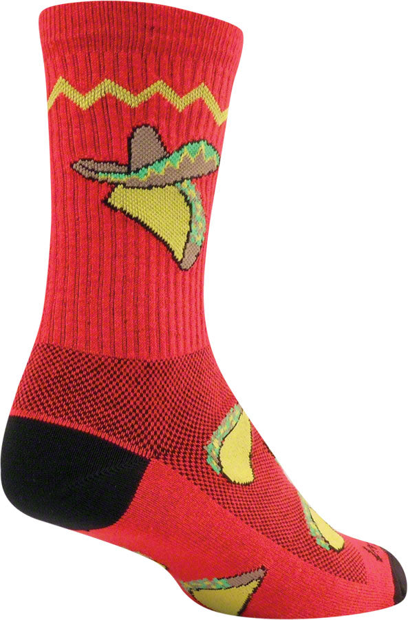 SockGuy Crew Taco Socks - 6", Red, Small/Medium MPN: CRTACO UPC: 091037695659 Sock Crew Socks