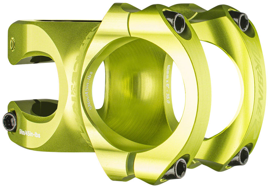 RaceFace Turbine R 35 Stem - 50mm, 35mm Clamp, +/-0, 1 1/8", Green MPN: ST17TURR3550X0GRN UPC: 821973378121 Stems Turbine R 35 Stem