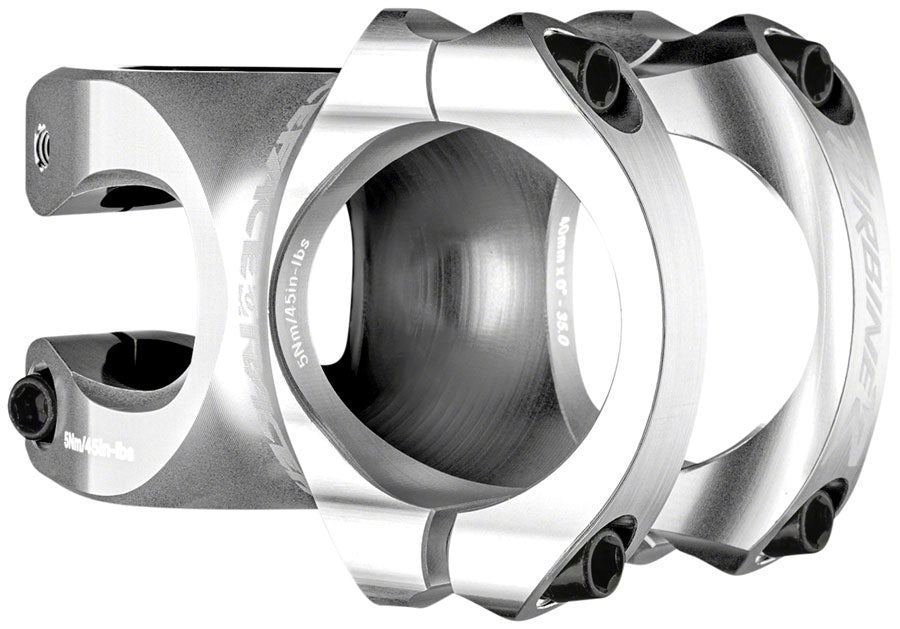 RaceFace Turbine R 35 Stem - 50mm, 35mm Clamp, +/-0, 1 1/8", Silver MPN: ST17TURR3550X0SLVR UPC: 821973378152 Stems Turbine R 35 Stem