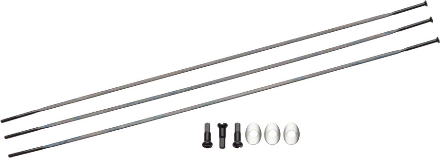 Zipp Straight Pull Spokes and Nipples, CX-Ray 260mm Black, 3-pack MPN: 11.1915.080.080 UPC: 710845688508 Spoke Kit CX-Ray Spoke Kit