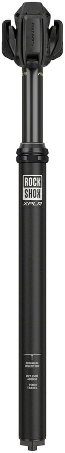 RockShox Reverb AXS XPLR Dropper Seatpost - 27.2mm, 50mm, 400, Black, A1 MPN: 00.6818.062.001 UPC: 710845860850 Dropper Seatpost Reverb AXS XPLR Dropper Seatpost