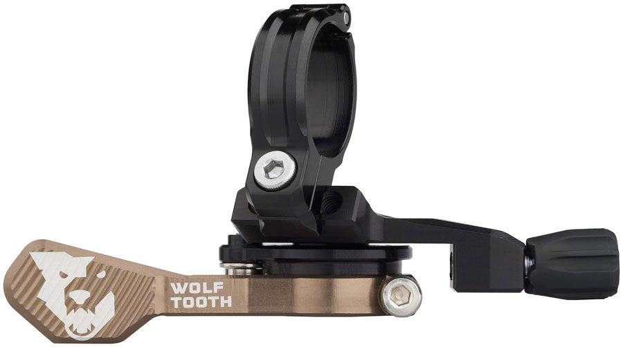 Wolf Tooth ReMote Pro Dropper Post Lever - 22.2mm Clamp, Espresso MPN: REMOTE-PRO-ESP UPC: 810006809466 Dropper Seatpost Remote ReMote Pro Dropper Post Lever