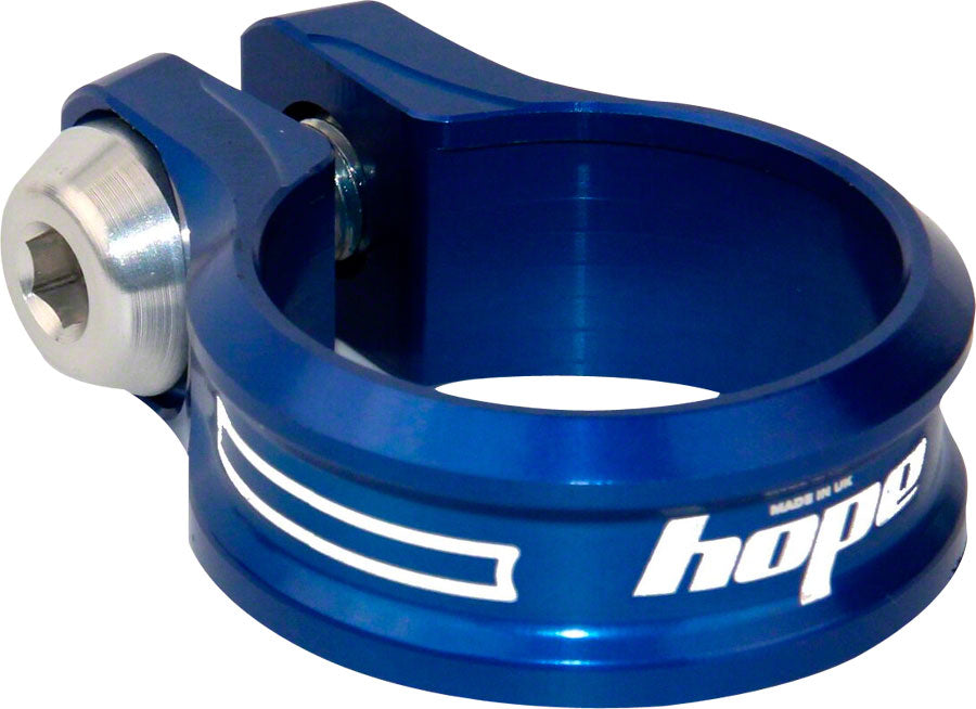 Hope Bolt Seat Clamp, 31.8mm, Blue
