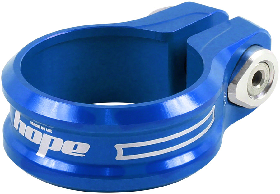 Hope Seat Seatpost Clamp - 36.4mm, Blue