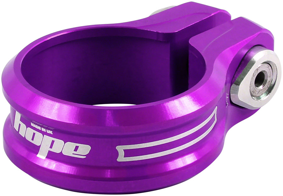 Hope Seat Seatpost Clamp - 34.9mm, Purple