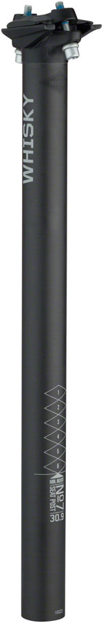 WHISKY No.7 Carbon Seatpost - 30.9 x 400mm, 0mm Offset, Matte Carbon