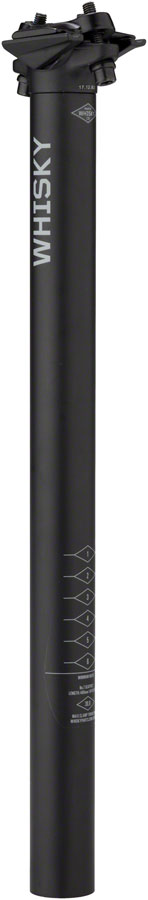 WHISKY No.7 Alloy Seatpost - 30.9 x 400mm, 0mm Offset, Matte Black - Seatpost - No.7 Alloy Seatposts