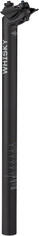 WHISKY No.7 Alloy Seatpost - 27.2 x 400mm, 18mm Offset, Matte Black - Seatpost - No.7 Alloy Seatposts