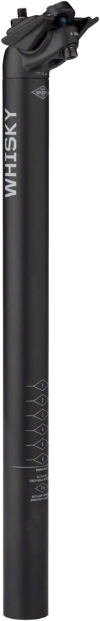 WHISKY No.7 Alloy Seatpost - 31.6 x 400mm, 18mm Offset, Matte Black - Seatpost - No.7 Alloy Seatposts