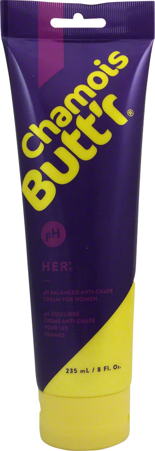 Chamois Butt'r Her', 8oz Tube, Each MPN: 8OZHCB UPC: 657399000281 Anti Chafe Her' Anti Chafe Cream