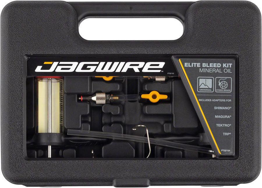 Jagwire Elite Mineral Oil Bleed Kit - Shimano, Magura, Tektro, TRP, Hayes, Adapters Included MPN: WST074 Brake Tool Elite Bleed Kit