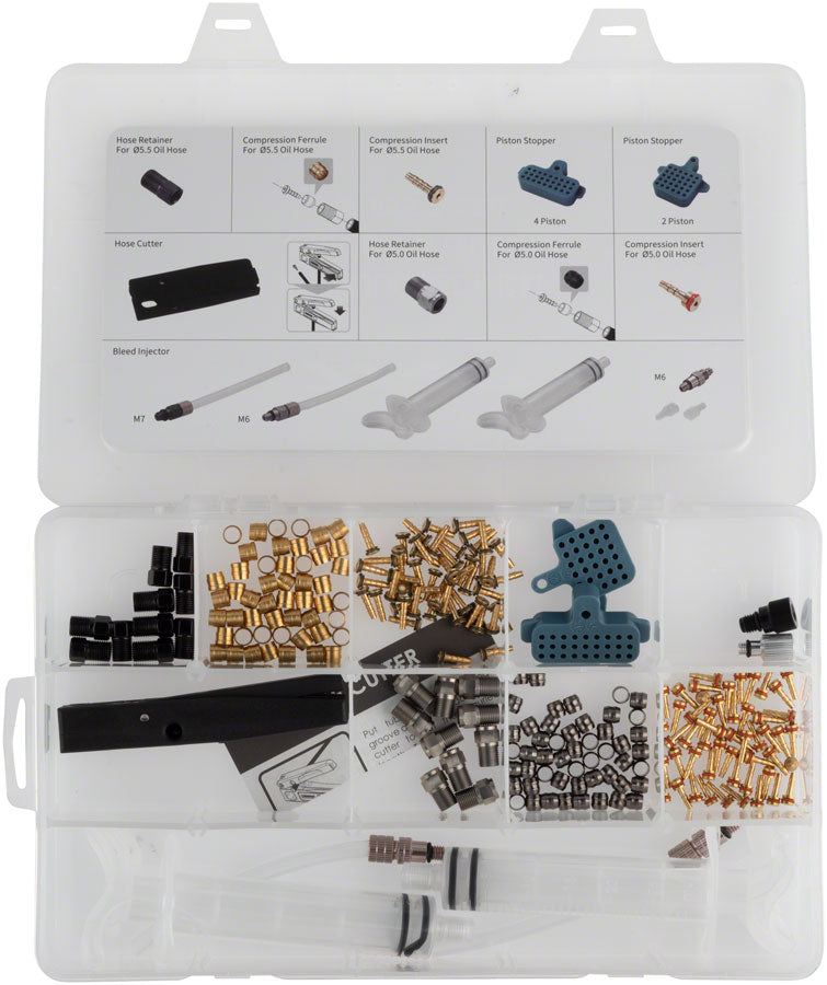 TRP Disc Brake Service Kit - For 5.0mm and 5.5mm Hoses MPN: ABOT000893 Bleed Kit Bleed Kit/Tools
