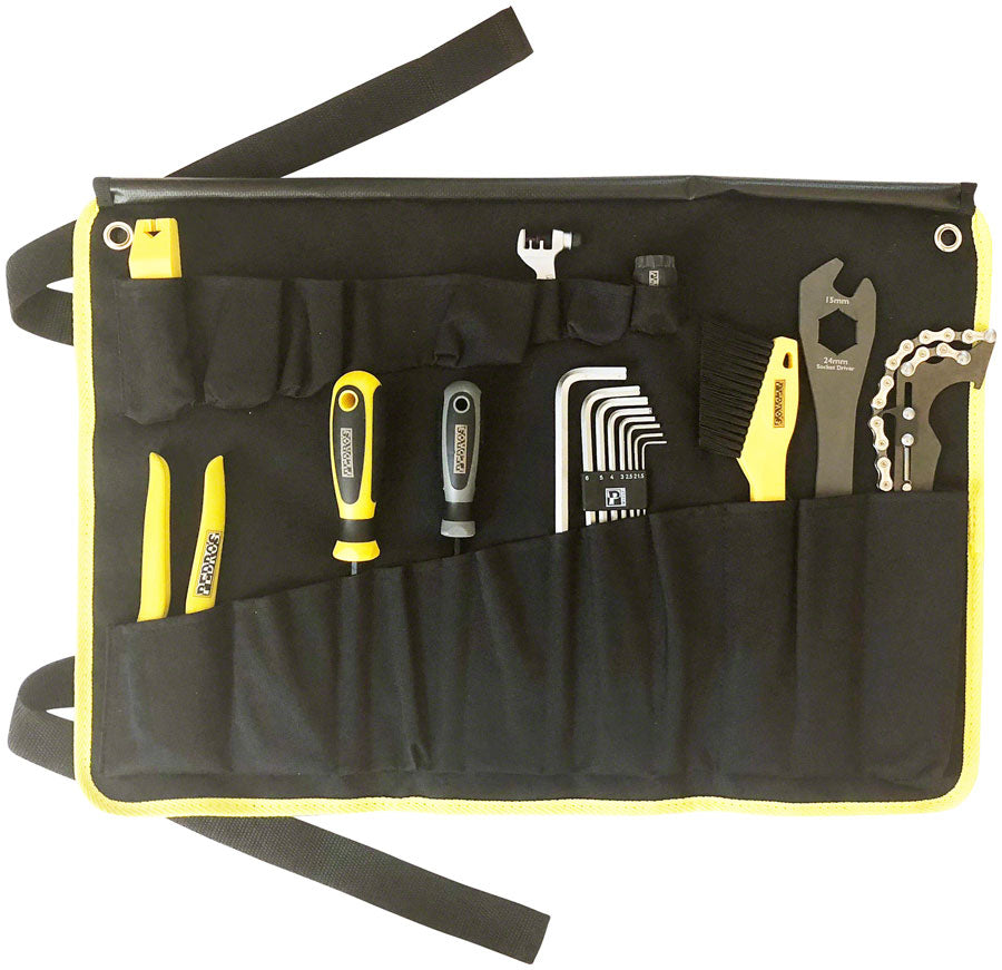 Pedro's Starter Tool Kit 1.1. Including 19 Tools And Tool Wrap, Black MPN: 6450691 UPC: 790983297404 Tool Kit Starter Tool Kit