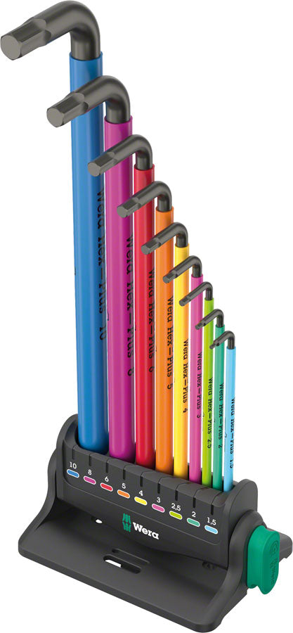 Wera 950/9 Hex-Plus Multicolor 3 L-Key Wrench Set - Metric