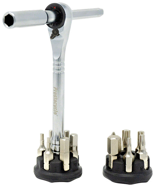 Prestacycle T-Handle Ratchet Deluxe 3-Way Ratchet And Tool Kit – 12 Piece Bicycle Tool Set