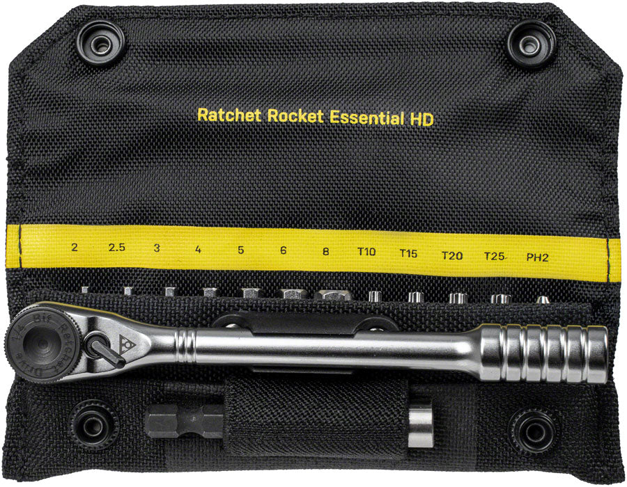 Topeak Ratchet Rocket Essential HD Multi -Tool - 12 Bits MPN: TT2633 UPC: 883466042001 Tool Kit Ratchet Rocket Essential HD Multi -Tool