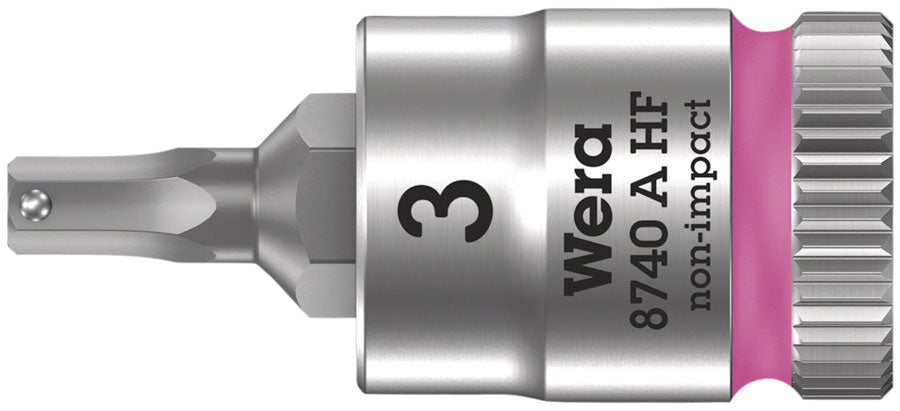 Wera 8740 A HF Bit 1/4" - 3mm x 28mm MPN: 05003332001 Ratchets & Bits 8740 A HF Zyklop Bit Socket 1/4"