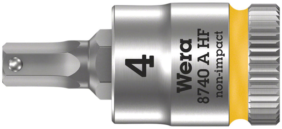 Wera 8740 A HF Bit 1/4" - 4mm x 28mm MPN: 05003333001 Ratchets & Bits 8740 A HF Zyklop Bit Socket 1/4"