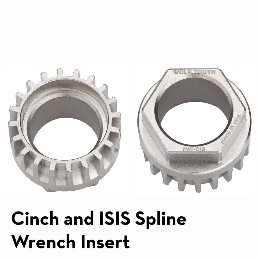 Wolf Tooth Pack Wrench Insert CINCH and ISIS MPN: FWI-CIS UPC: 812719026734 Other Tool Pack Wrench Steel Hex Inserts