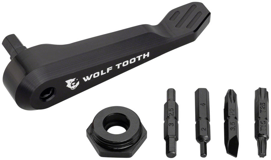 Wolf Tooth Axe Handle Multi-Tool - Black MPN: AXLE-TOOL-BLK UPC: 810006805871 Bike Multi-Tool Axle Handle Multi-Tool