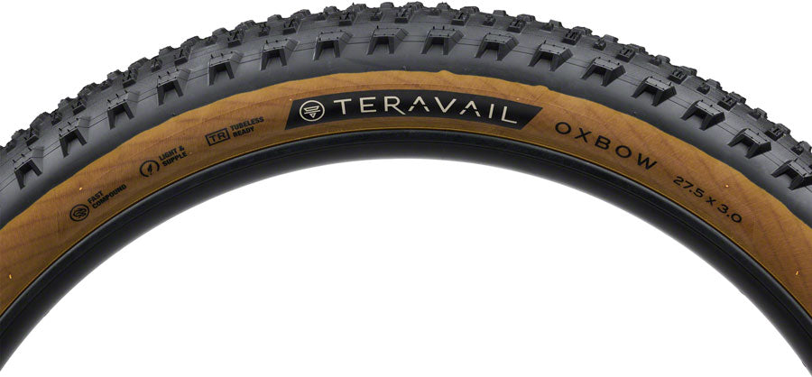 Teravail Oxbow Tire - 27.5 x 3, Tubeless, Folding, Tan, Light and Supple MPN: 19-000027 UPC: 708752478343 Tires Oxbow Tire